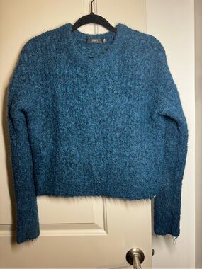 Obey Teal Wool and Alpaca Sweater